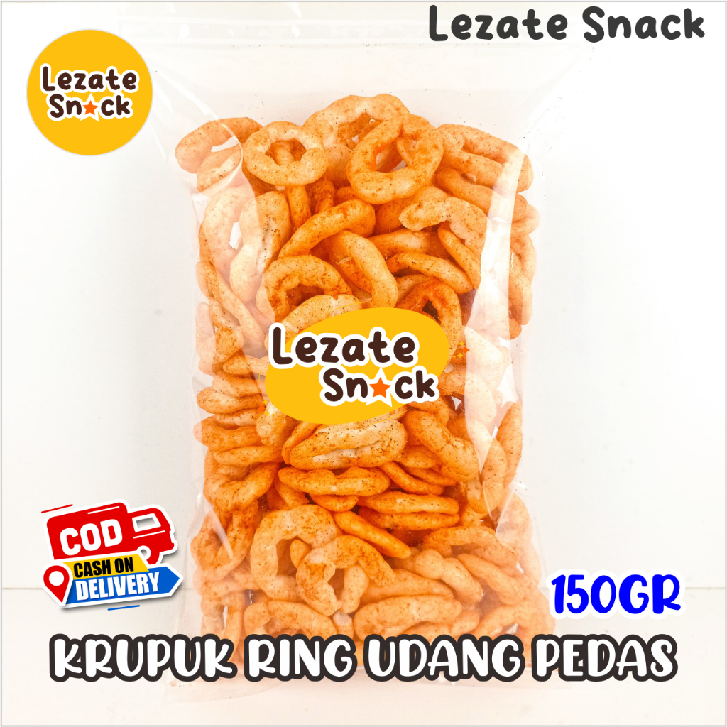 

Kerupuk Ring Udang Pedas Manis Balado 150gr Murah Enak Gurih / Kerupuk Slondok Udang Gurih Asin / Kripik Lanting Udang Selondok Bandar Lampung