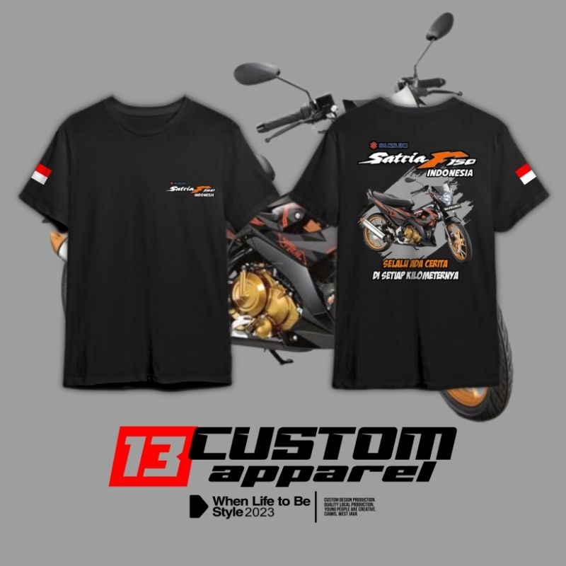 [COD] KAOS DISTRO SUZUKI SATRIA F150 SATRIA FU KAOS SUNMORI KAOS CLUB MOTOR PRIA WANITA BISA UBAH GA