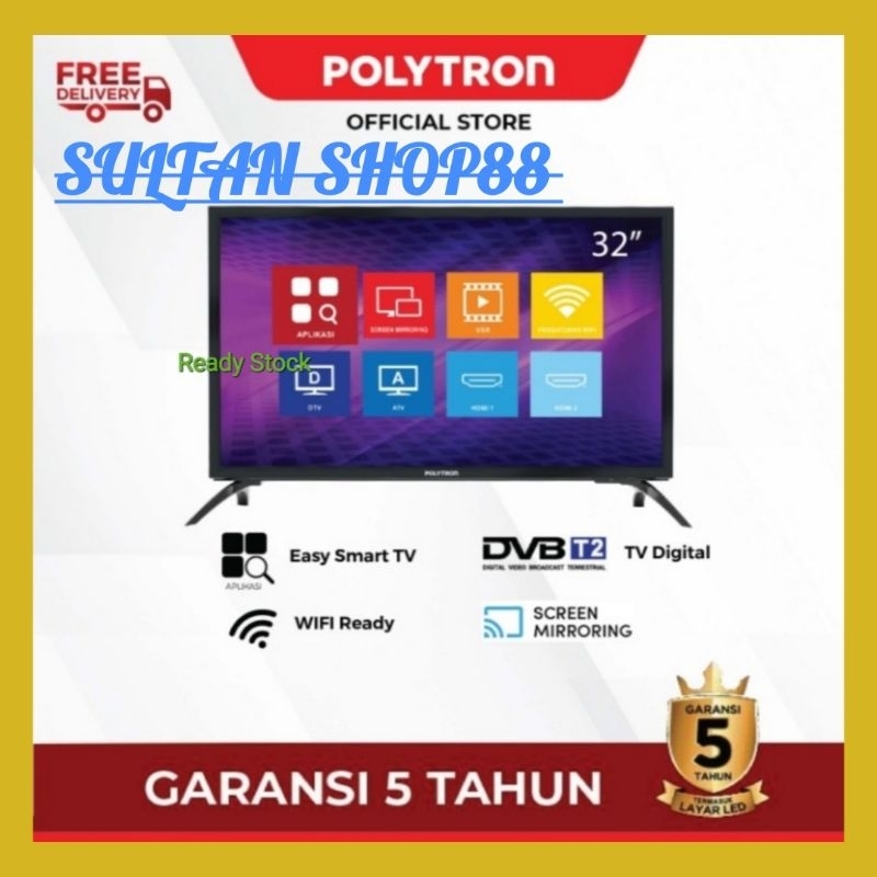 POLYTRON EASY SMART TV PLD32MV1859 32 INCH DIGITAL I SMART TV POLYTRON 32 INCH PLD32MV1859