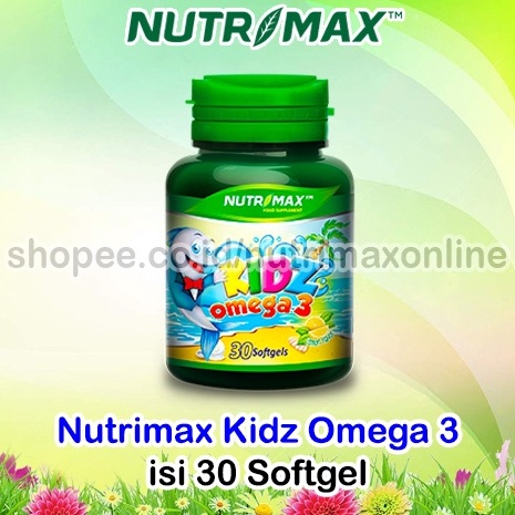 ➞✧✴ Nutrimax Kidz Omega 3 Isi 30 Vitamin Omega3 Minyak Ikan Salmon Untuk Buat Otak Bayi Anak Kids Ki