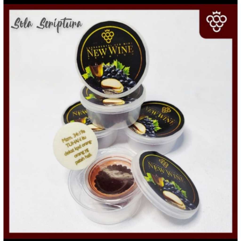 

Minuman Perjamuan Gereja Premium Paket Thinwall + Hosti Ayat isi 5
