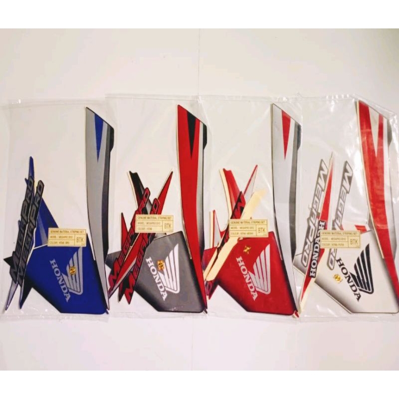 Striping motor / les tangki Honda Megapro Monoshock 2012