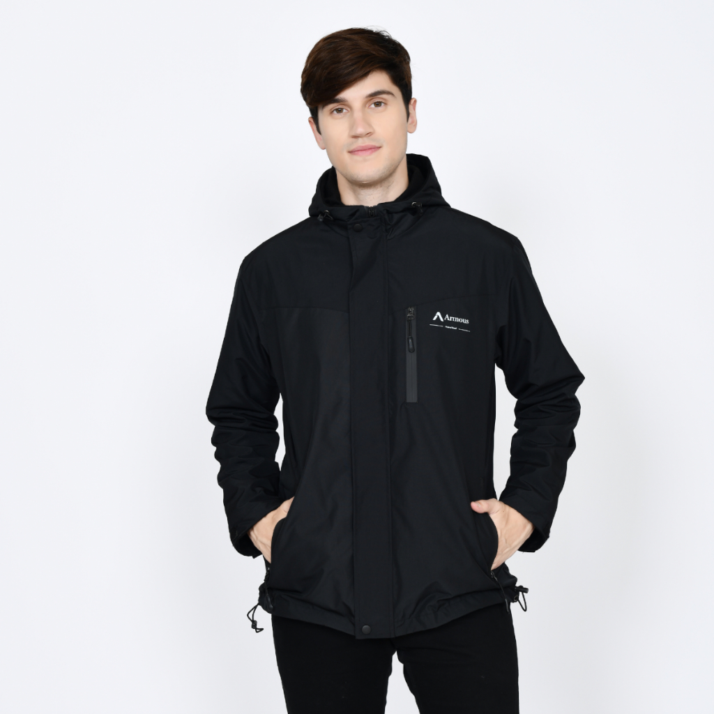 Yubi - Armous Jaket Parasut Pria Windbreakers Outdoor Waterproof Bahan Taslan Premium