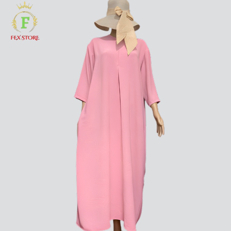 laris manis.. Daster Dress Wanita Dewasa Kekinian Jumbo Crinkle Airflow Busui Bahan Premiun Long Dre