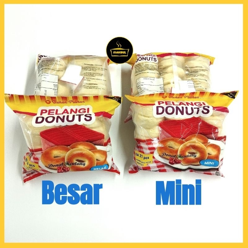 

Pelangi Donat Besar isi 10 dan Mini isi 21