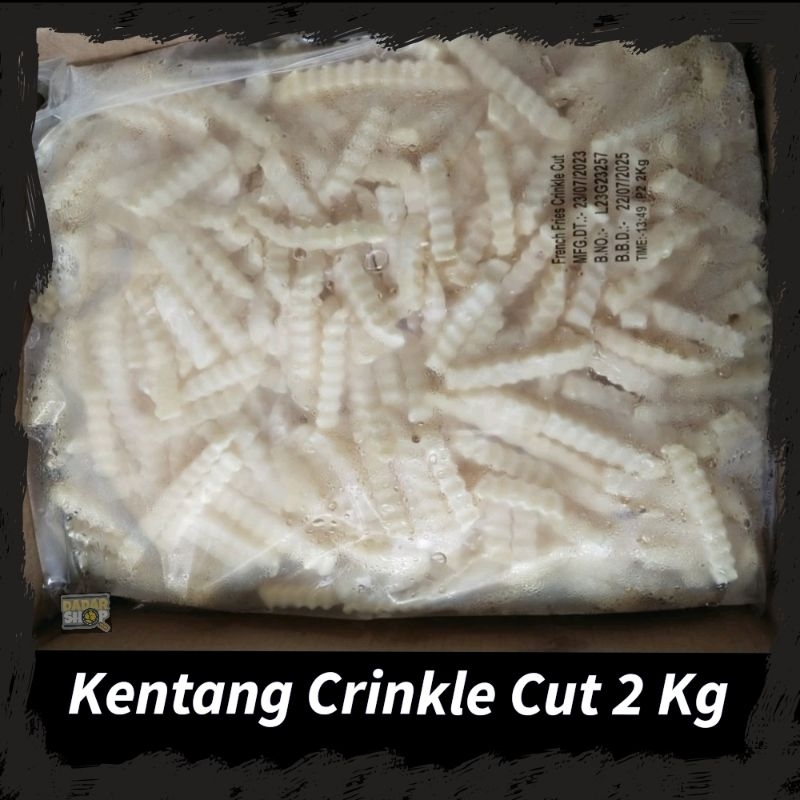 

Kentang Crinkle Cut 2 Kg Kemasan Polos