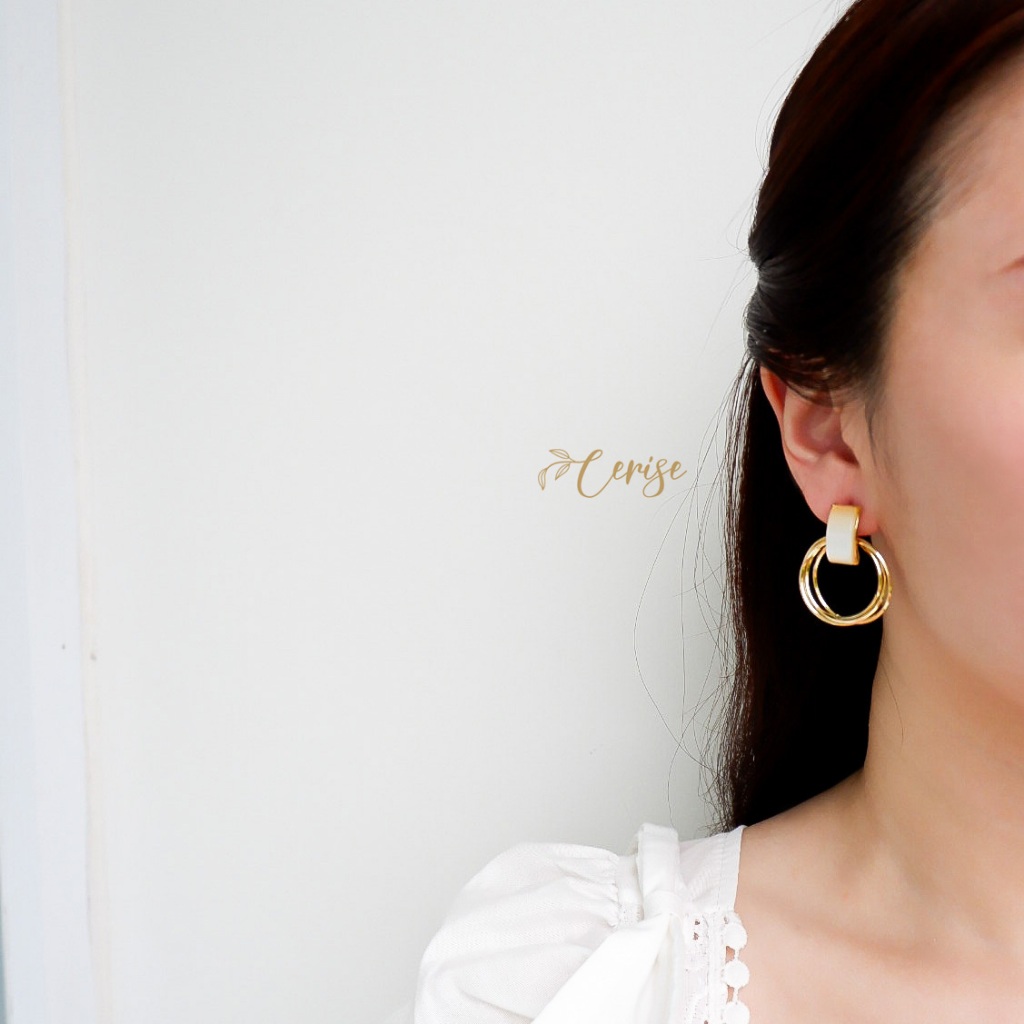 Venusa Earrings | Anting tusuk panjang korea cantik aksesoris wanita korean style