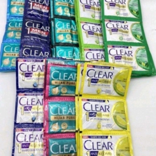 UNILEVER Clear Shampo Shampoo RENCENG | 24 SACHET x 4,5ml
