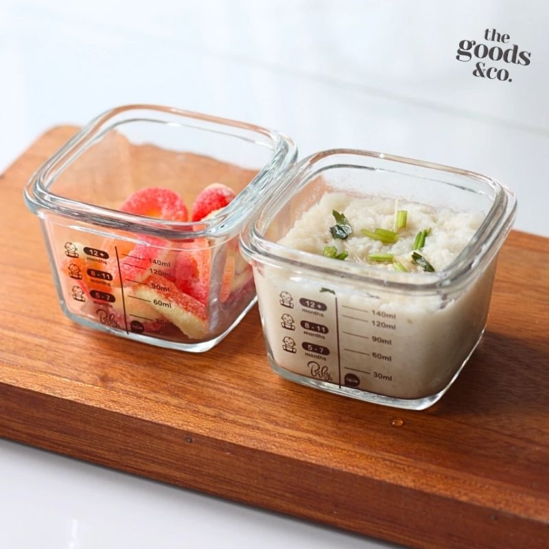 wadah kaca MPASI bayi TEMPERED GLASS