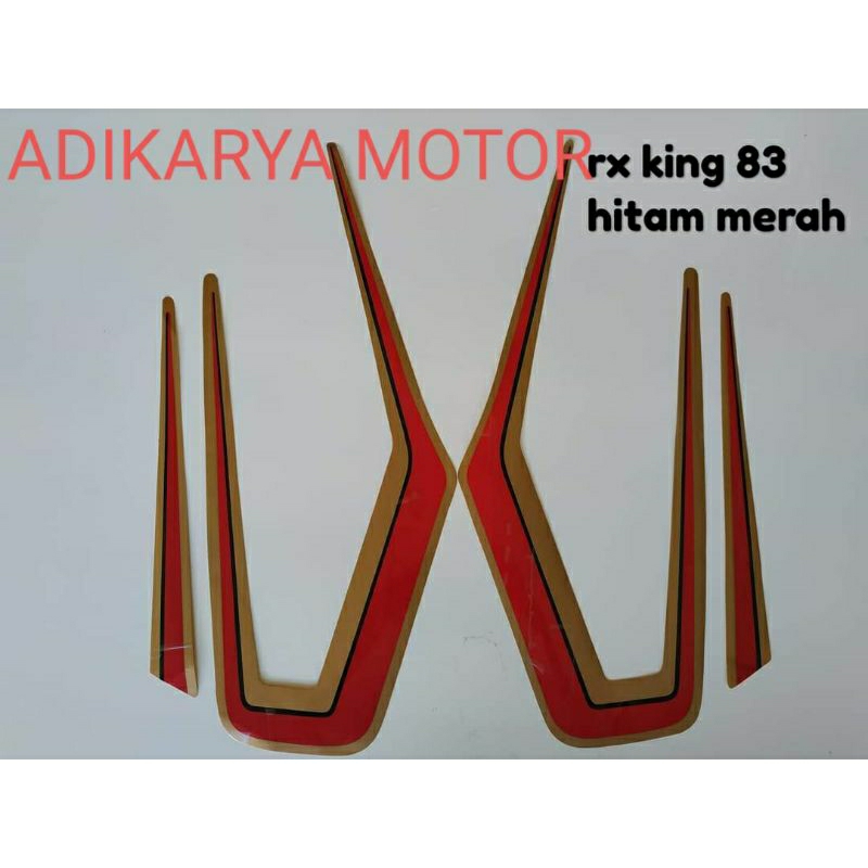 striping sticker lis body motor yamaha rx king 1983