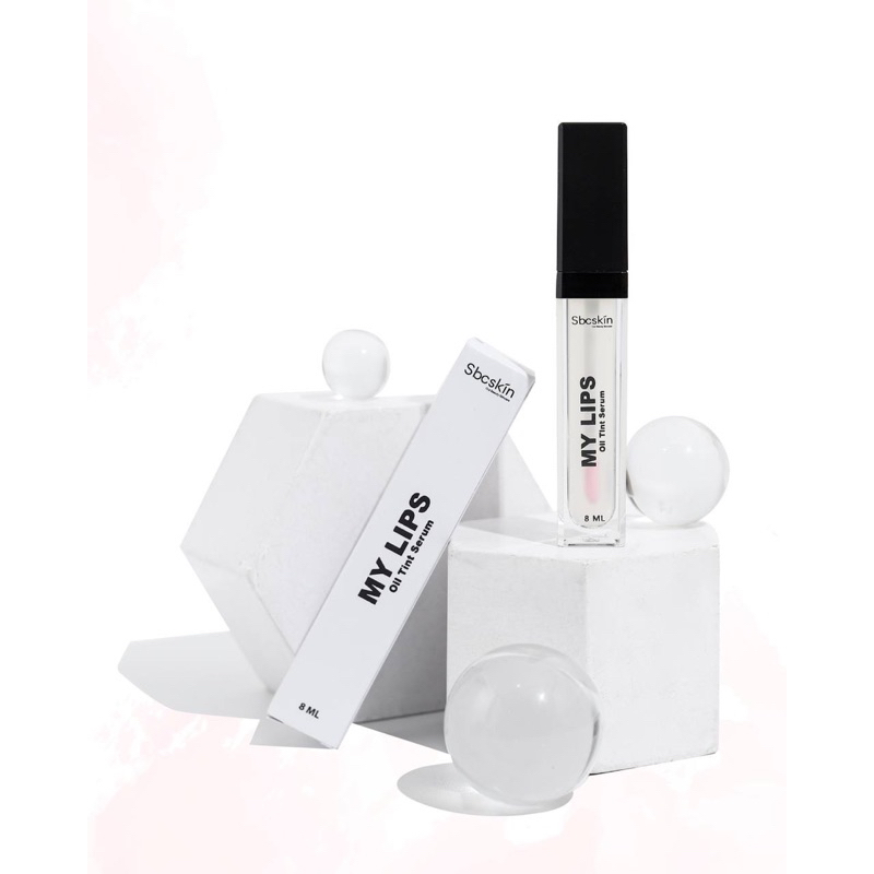 MY LIPS OIL TINT SERUM 8ml| menghidrasi bibir| membuat rona Softpink| Squalane oil|Vitamin E | Sbcsk