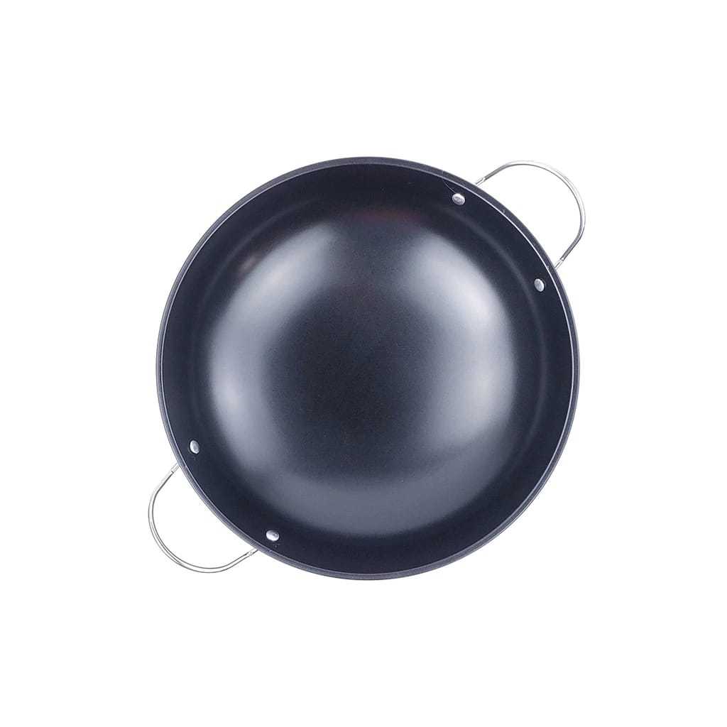 Wajan Mini Stainless Hitam Elegant / Kuali Minimalis Anti Lengket / Kwali Item Kecil Lucu