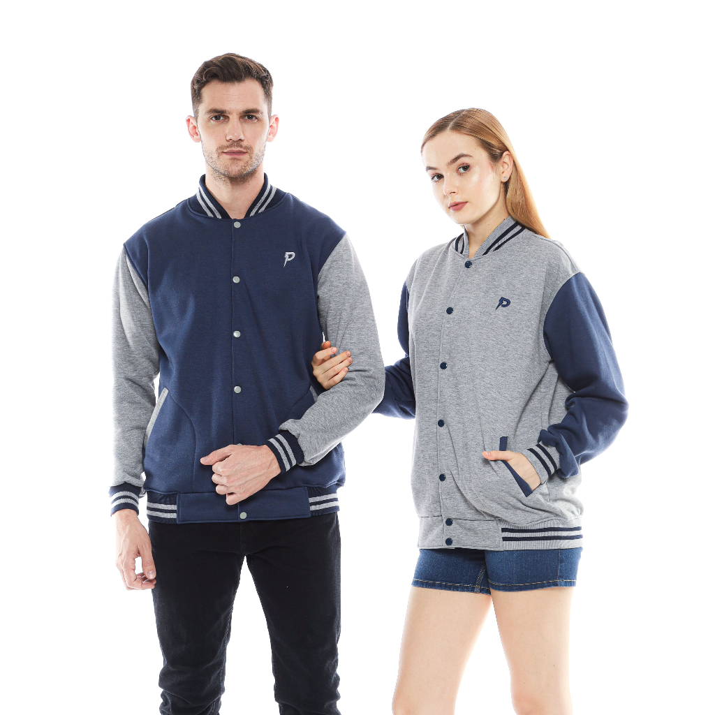 PLATINUM WORLD Jacket Varsity Polos Outerwear Varsity Jacket Baseball East Team Fleece Black