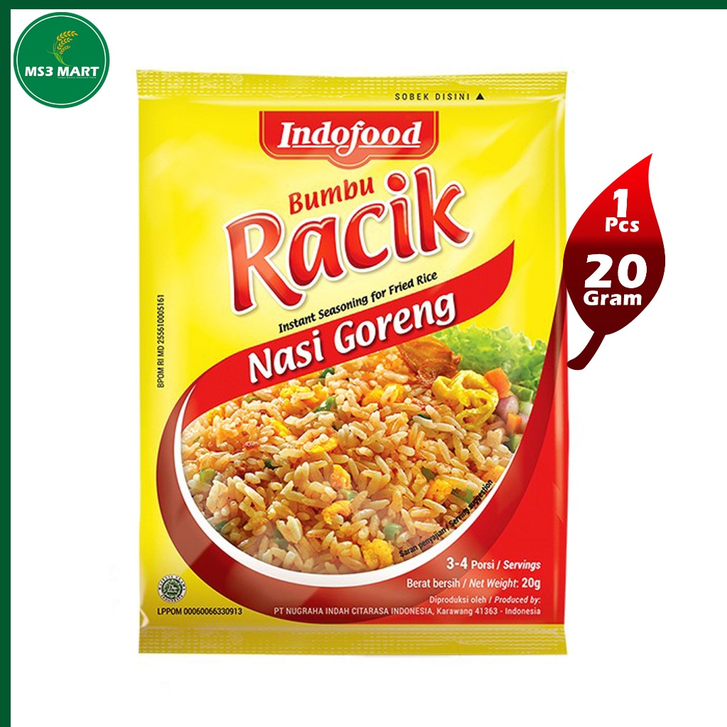 

Bumbu Indofood Racik Nasi Goreng 20 Gram 1 Pcs | MS3 Mart