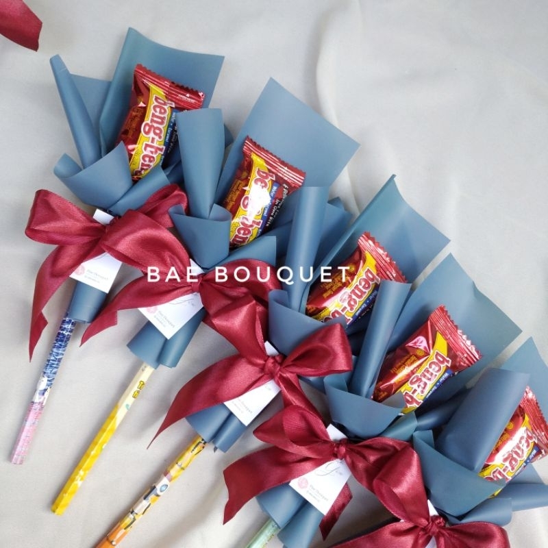 

[READY STOK] BUKET MINI BENG BENG + PENSIL Buket Wisuda TK / Buket Wisuda SD / Souvenir Buket