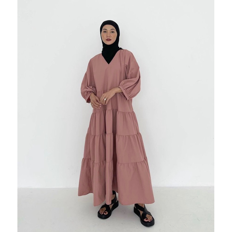 New Bukan Preloved - Minka Dress Dusty Pink by Trick And Tricky