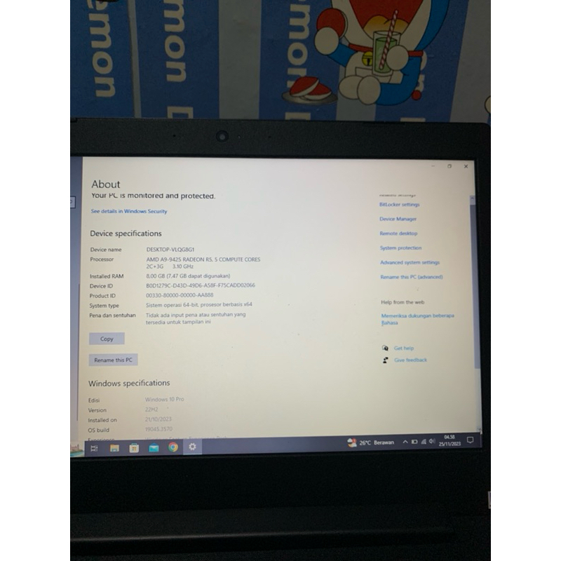 Laptop Pro GAMING Lenovo IDEAPAD S145 AMD A9 Ram 8 Gb SSD 256 Gb Doble VGA AMD RADEON 530