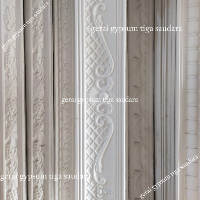 Lis Gypsum 17cm - Lis Profil Gypsum Motif Mewah K-01