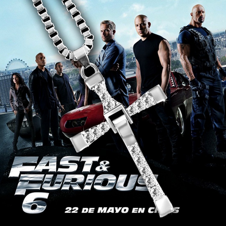 Kalung Salib Jesus Pria The Fast And The Furious Vin Diesel Unik Keren - Men Cross Necklace Dominic 
