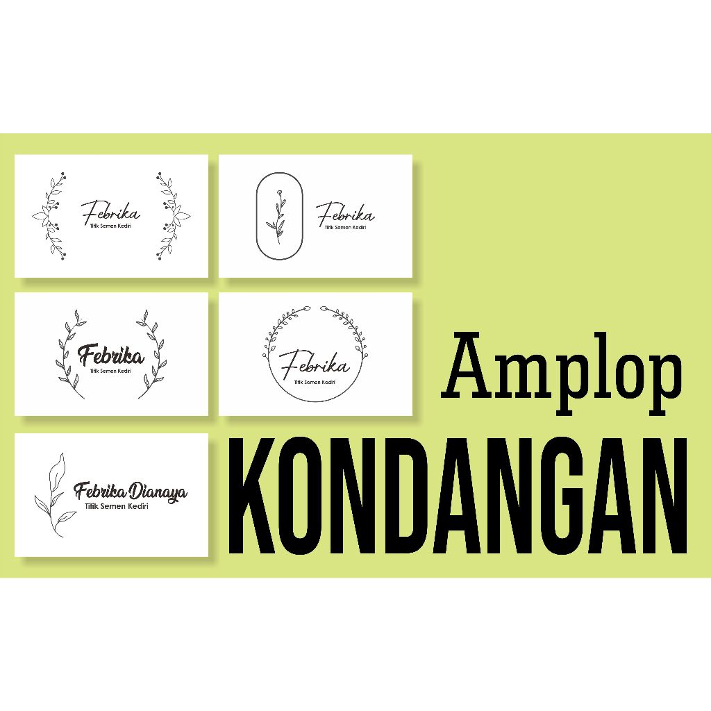 

amplop kondangan bisa di isi nama murah