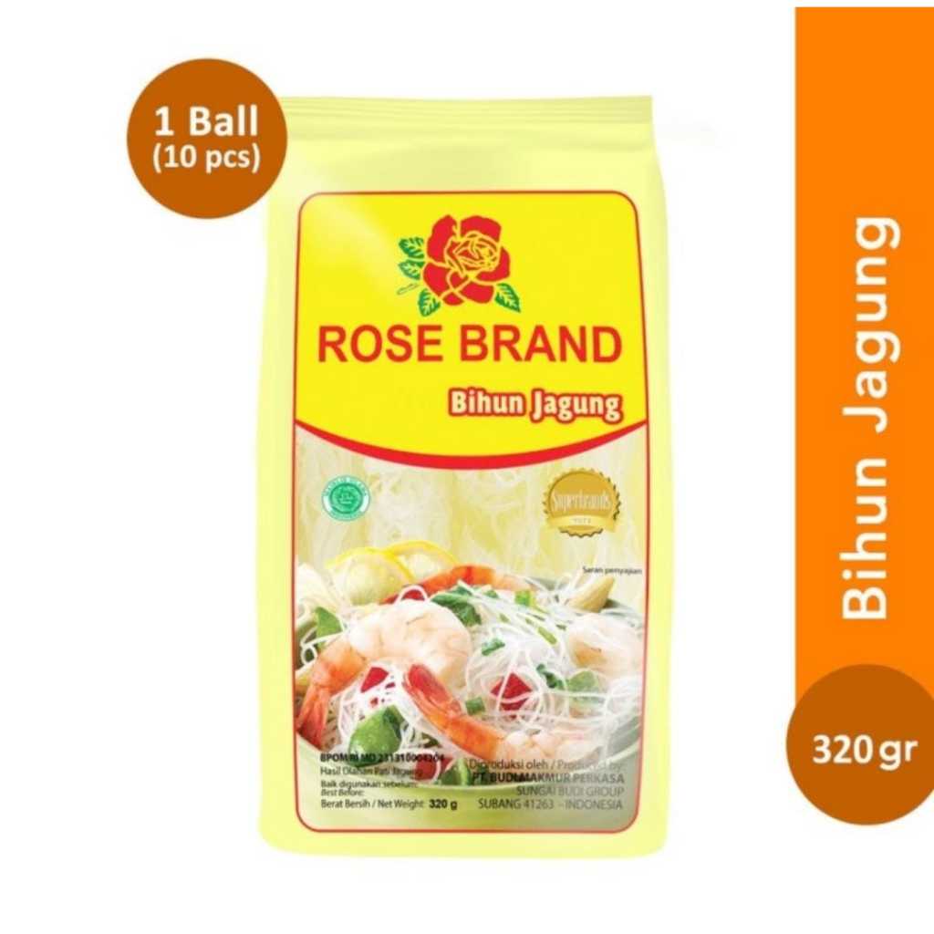 

bihun jagung rosebrand 320gr isi 10 bungkus per ball