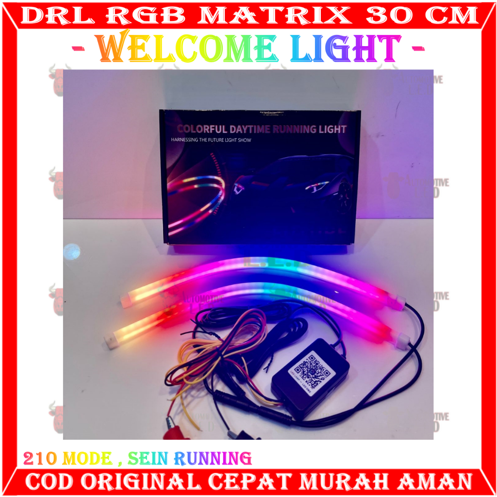 ORIGINAL DRL RGB MATRIX 30CM UNIVERSAL ALIS 30 CM RGB KUALITAS PREMIUM