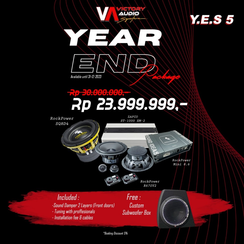 YEAR END SALE - FREE INSTALASI TERIMA BERES - FREE PEREDAM PINTU Paket Audio Mobil Full Set Sound Sy