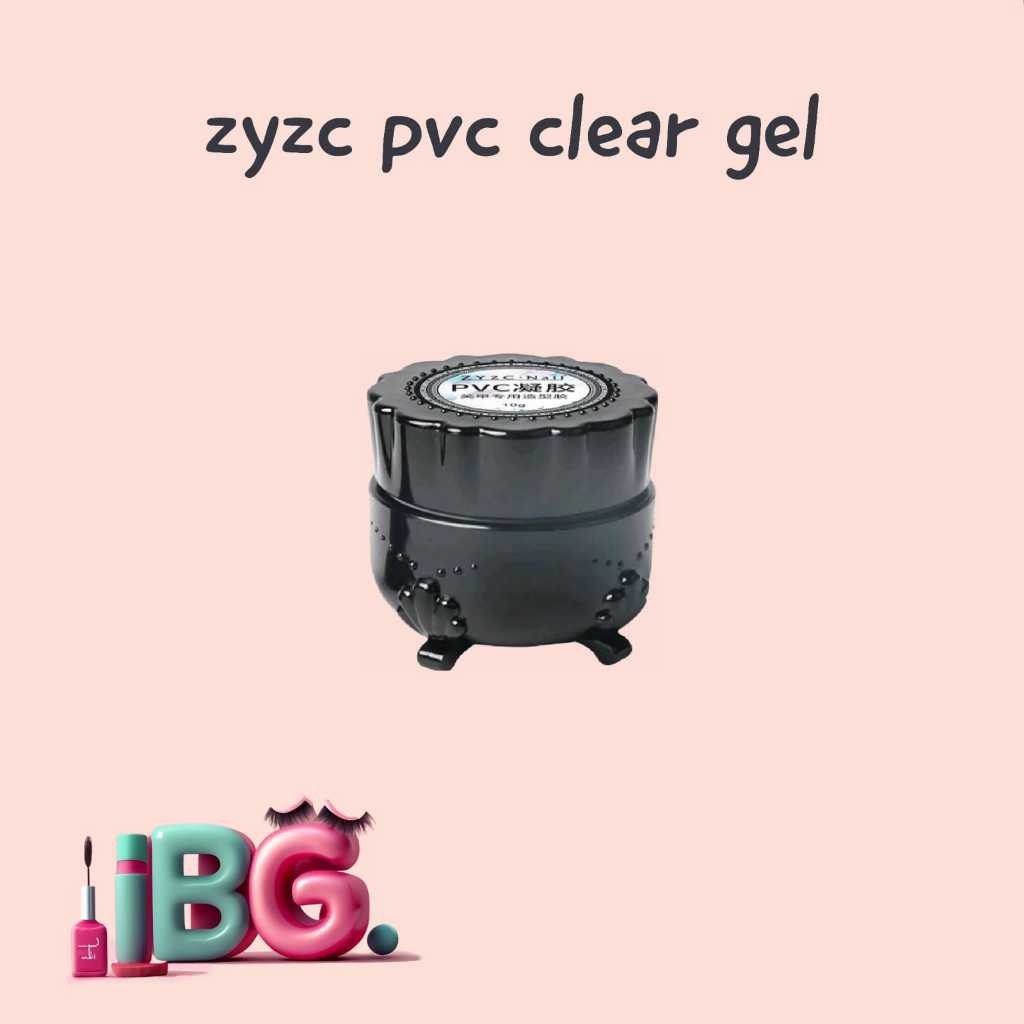 ZYZC  PVC Clear Gel / ZYZC PVC Gel Glue Emboss Nail Art 3D Premium / Kuku Timbul Carved Gel Glue