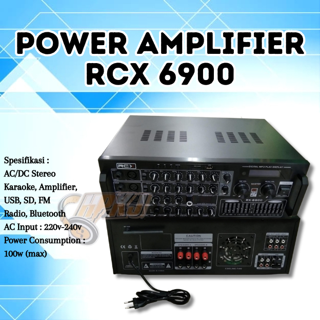 POWER AMPLIFIER RCX RX - 6900 POWER AMPLI RCX RX-6900