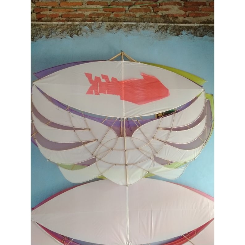 ram raman fiber/layang layang gapangan ramraman rangka ukuran 1 meter