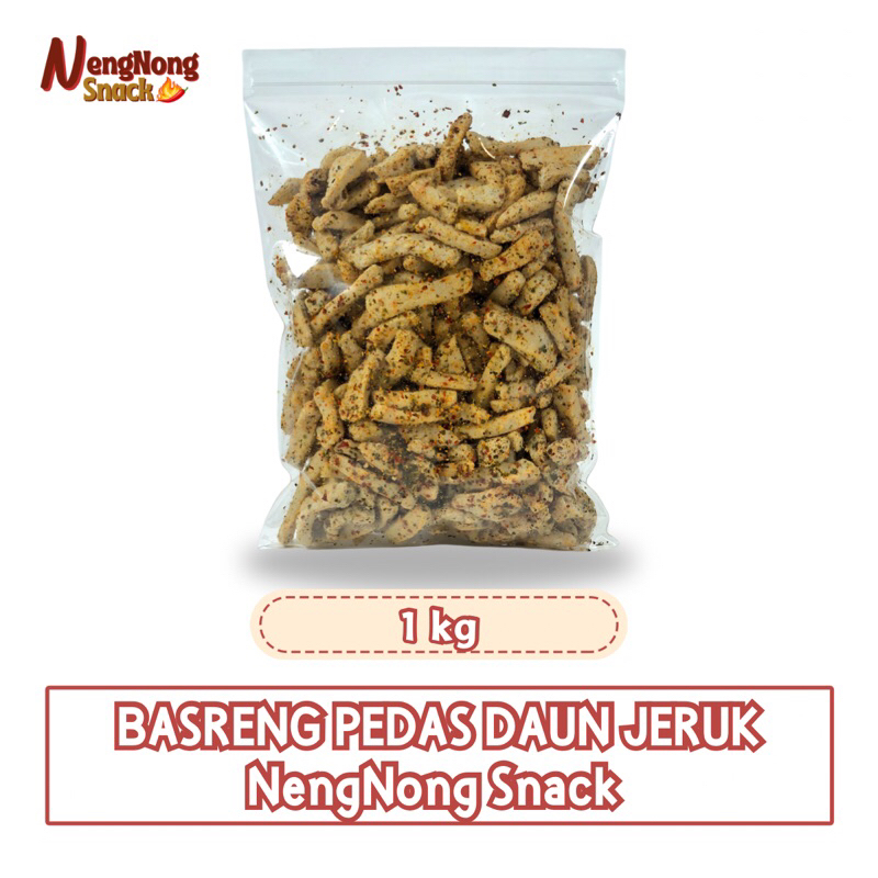 

Basreng Pedas Daun Jeruk 1kg - NengNong Snack