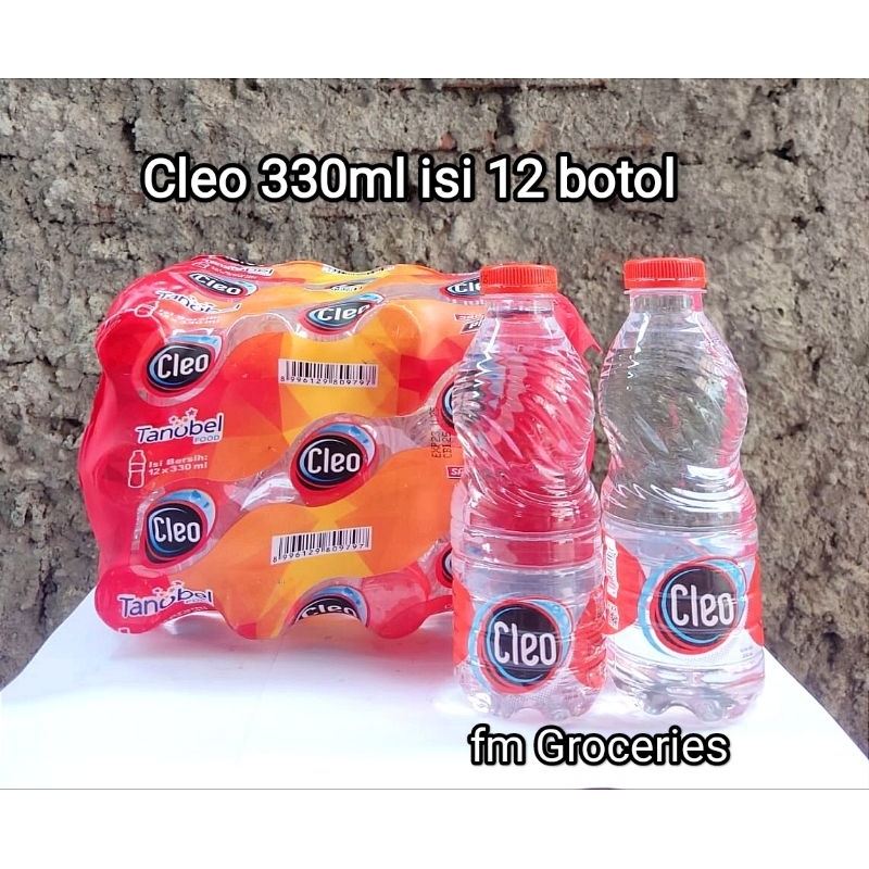 Cleo Botol 330ml isi 12 botol | Cleo air kemasan 330ml