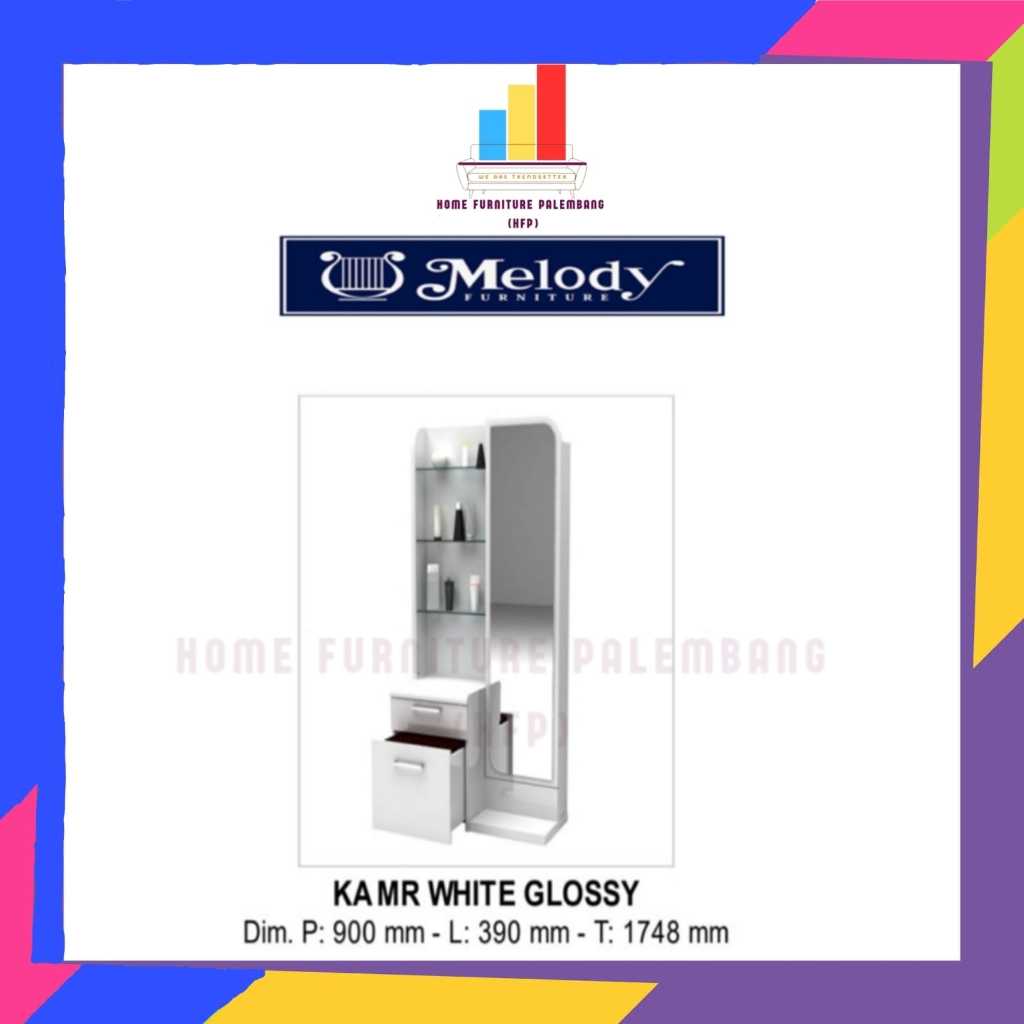 meja rias melody meja rias glossy meja rias putih meja rias minimalis furniture palembang