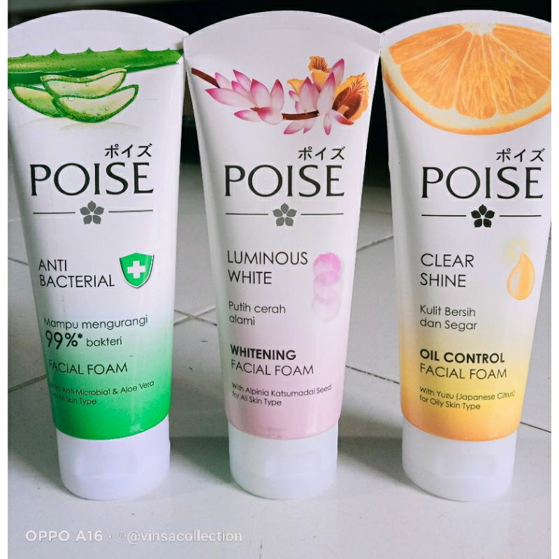 Poise facial foam 100ml// poise // facial foam