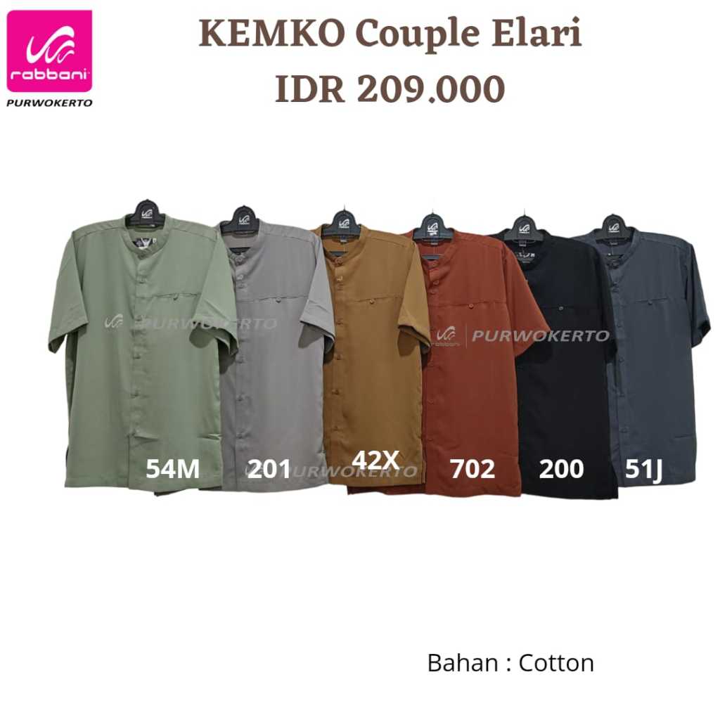 RABBANI_ KEMKO RABBANI COUPLE ELARI / KEMEJA KOKO RABBANI COUPLE