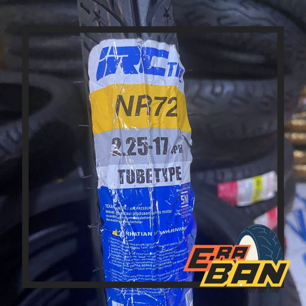 BAN LUAR IRC NR72 225 RING 17 TUBETYPE