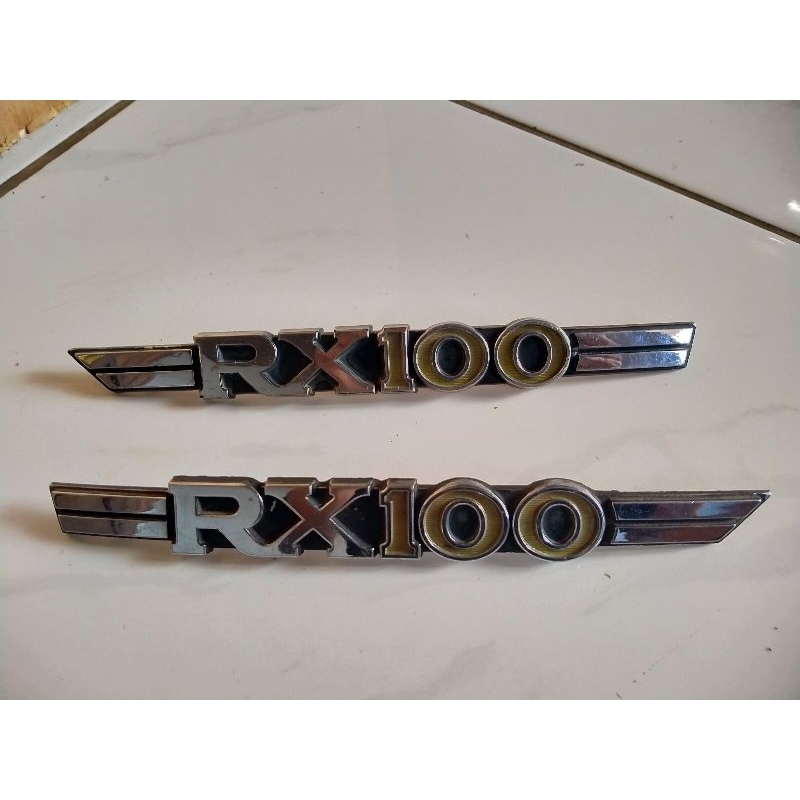 emblem logo tutup aki tepong Yamaha rx100second original