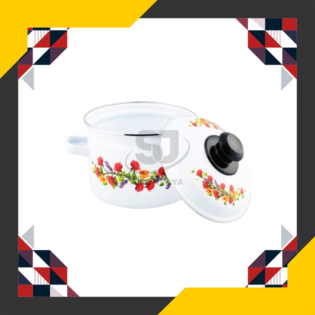 Terbaru Panci Enamel Serbaguna/ Panci Masak Enamel/ Panci Sayur/ Panci Jamaica GG Ekonomi Murah