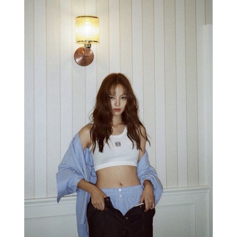 BEST SELLER Summer Tank Croptop Logo Embroidery Fulltag Label Plasticbag Halter Top Sleeveles Casual