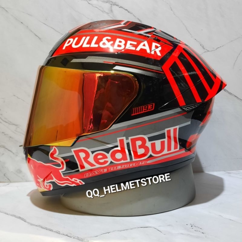 HELM KYT TT COURSE REPAINT MARQUES FULL FACE