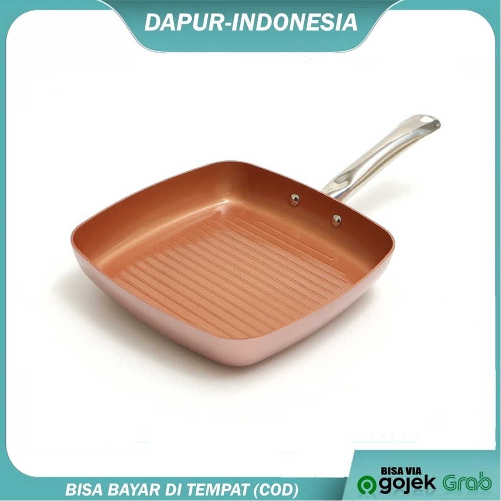 PANCI VICENZA SQUARE PAN/WAJAN KOTAK V724 - 24 Cm