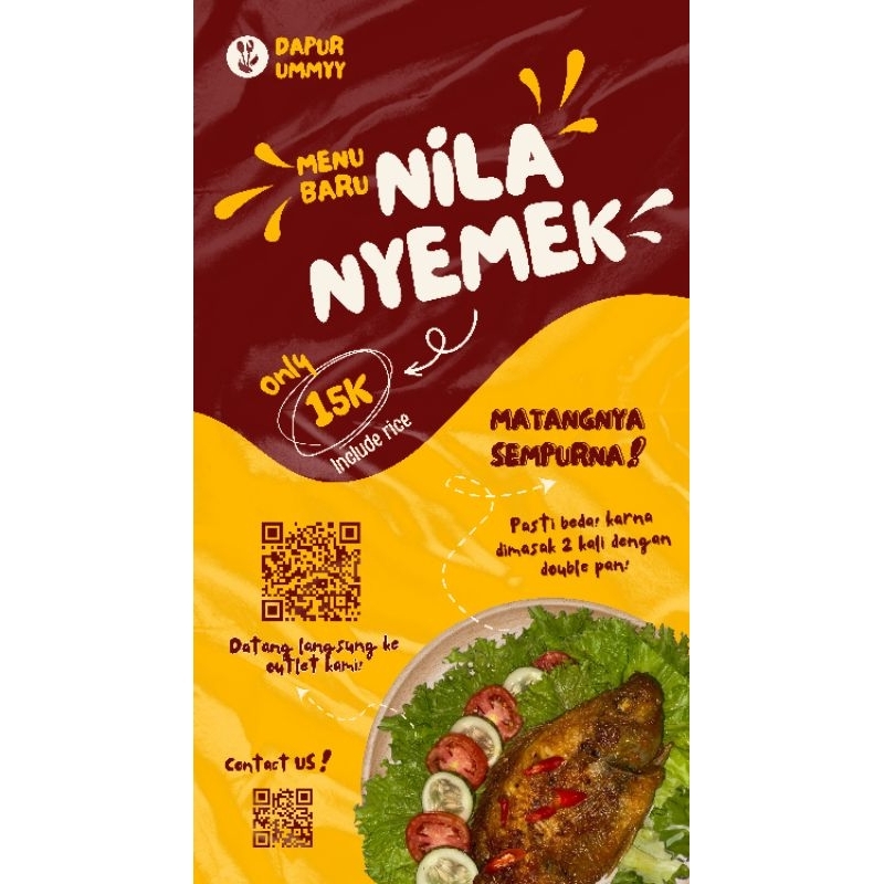 Pamflet Digital Pemasaran Makanan Murah Enak Hanya 30 ribu Food Pamflet