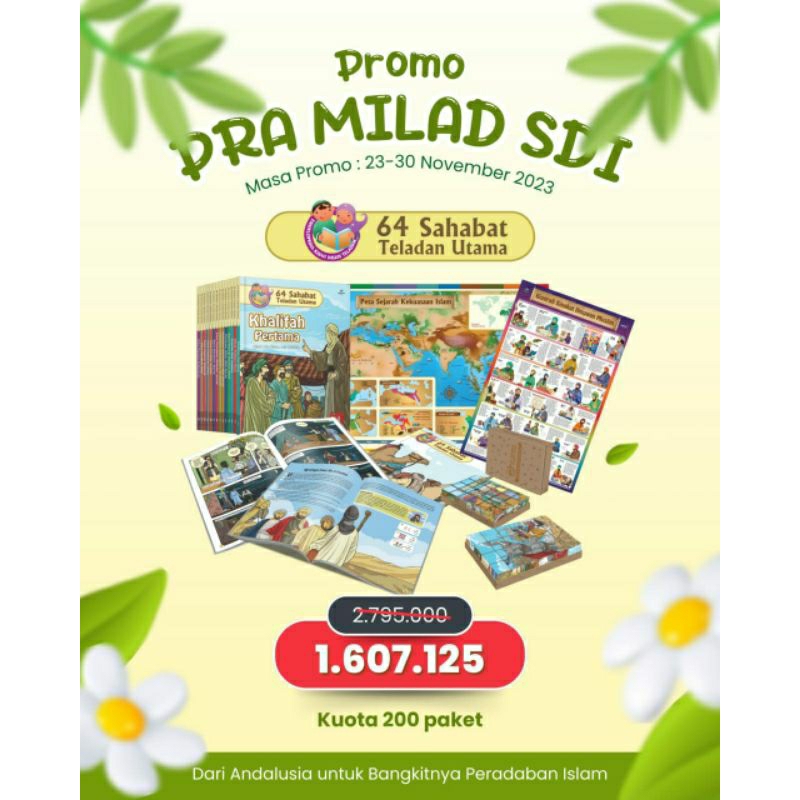 PROMO MILAD SDI  64 sahabat teladan utama SYGMA DAYA INSANI