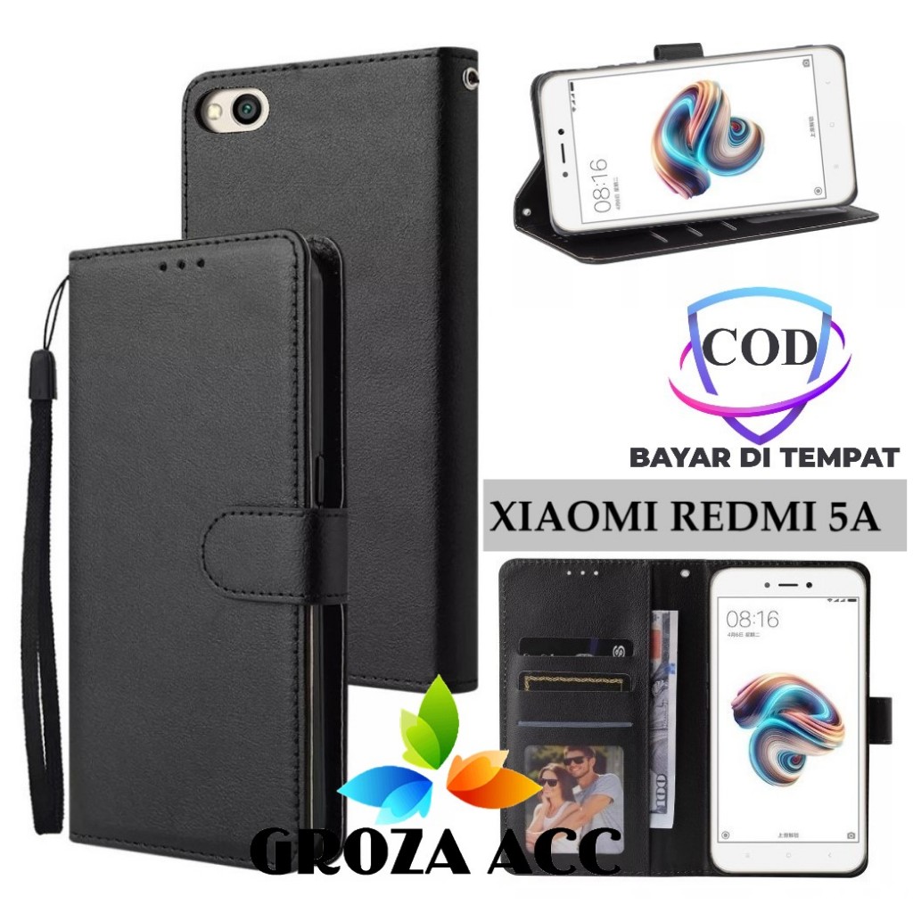 Flip Case XIAOMI REDMI 5A Case Wallet Kulit Casing Dompet Case Wallet Leather Flip Case XIAOMI REDMI