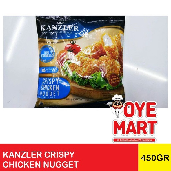 

12.12 STOK READY KANZLER CRISPY CHICKEN NUGGET 450GR / NUGGET AYAM RENYAH 