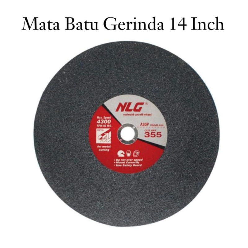 NLG Batu Gerinda Potong Besi / Cutting wheel Potong Besi Metal 14" Besar