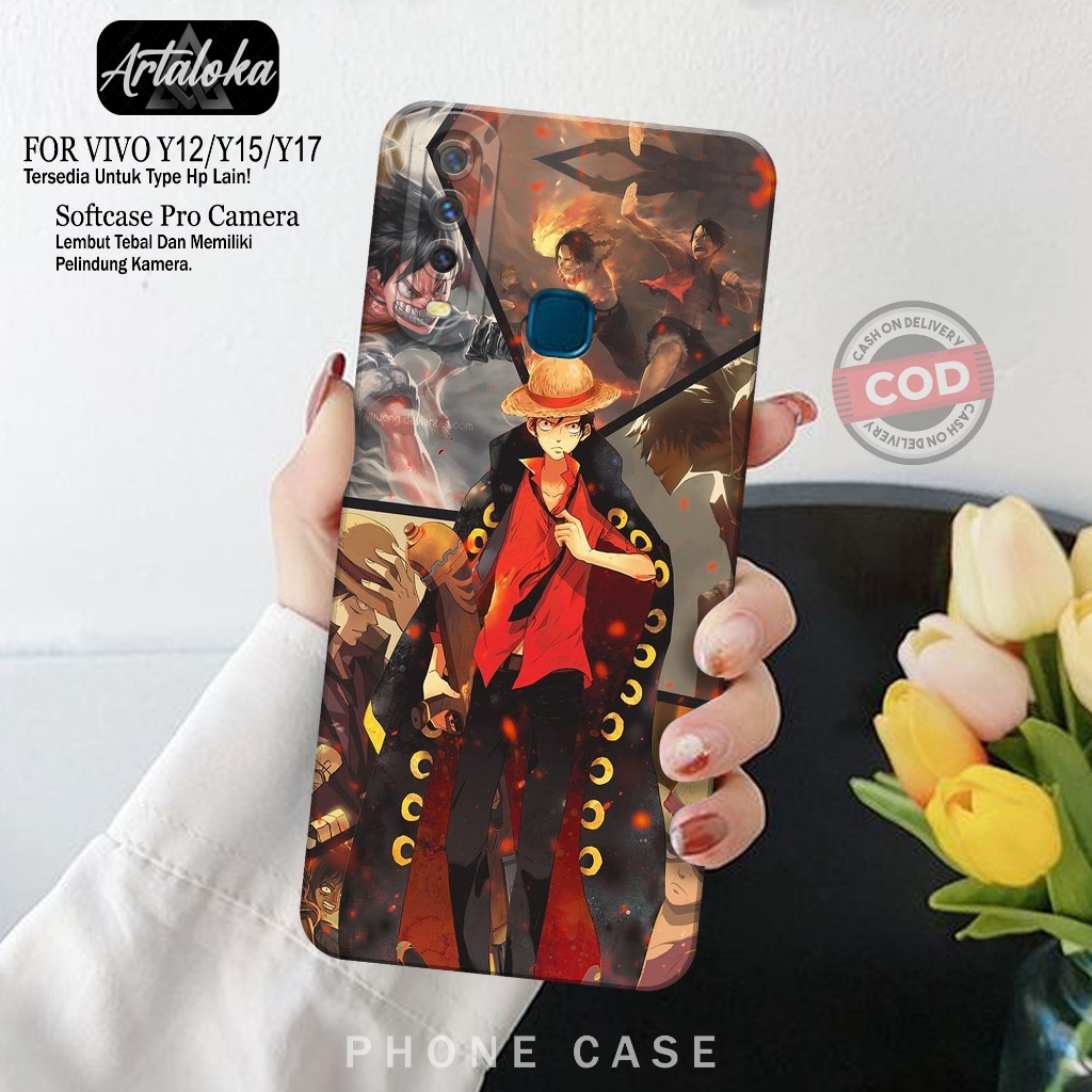 Softcase Hp Vivo Y12/Y15/Y17 Fashion Case Anime Case Vivo Y12/Y15/Y17 Silikon TPU Pro Camera Casing 