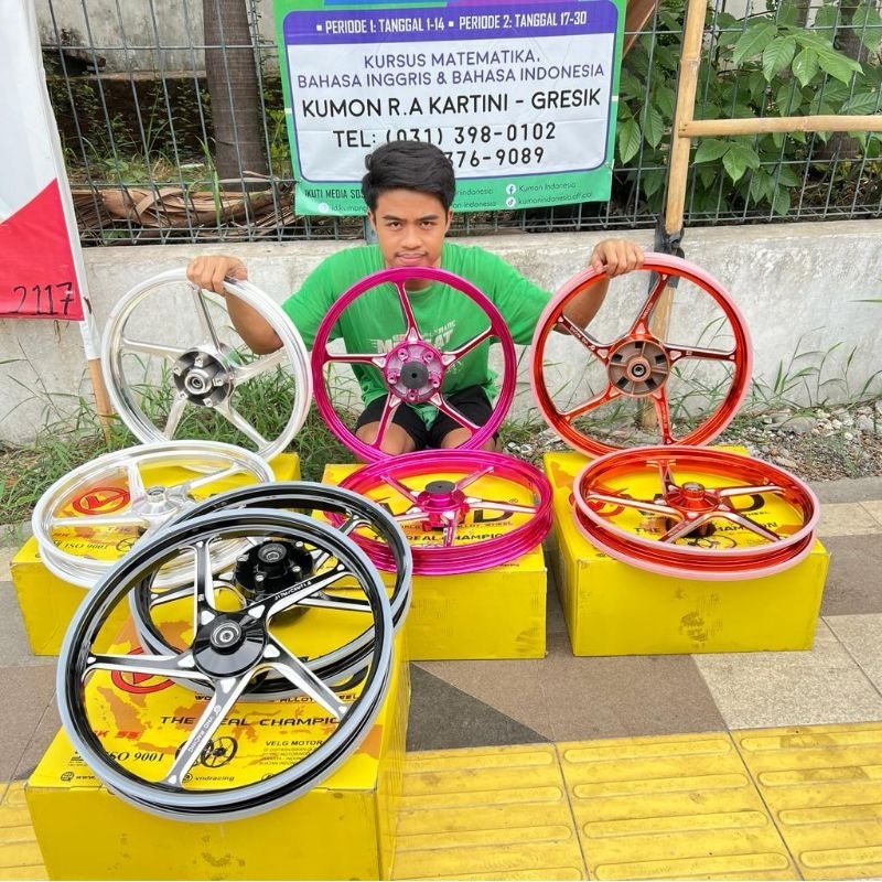 velg VND AK55 velg VND cnc bubut model enkei pnp MX KING 160160 ring 17