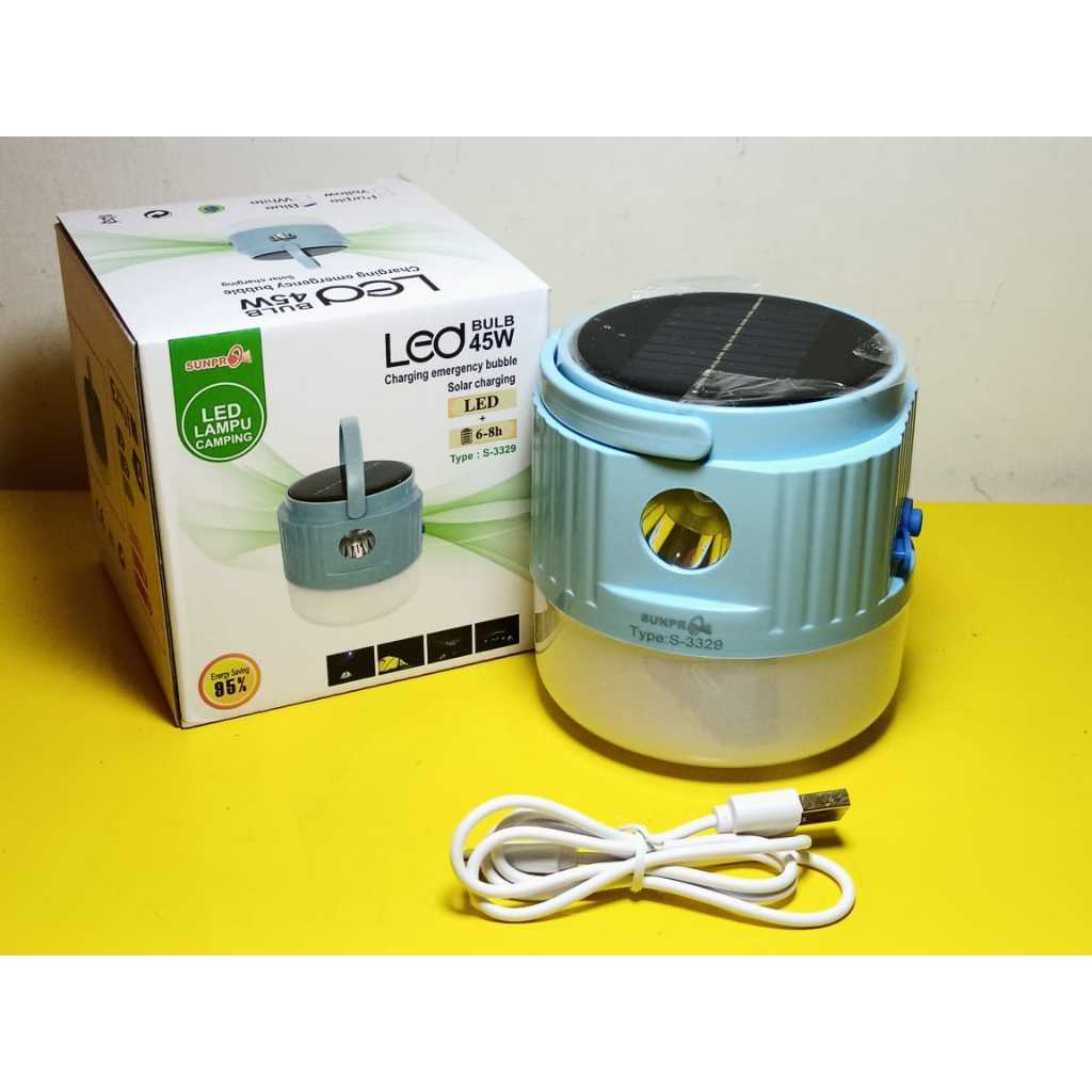 Lampu Emergency Tenaga Surya Super Terang 45W dan 65W SUNPRO S-3330 Lampu Camping dan Berkemah - Lam