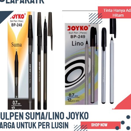 

Model Baru PULPEN JOYKO BP-248 SUMA / PULPEN JOYKO BP-249 LINO (ISI 12) ➘✣✰